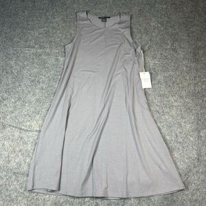 Freefly Bamboo Flex Dress Womens Medium Gray Silver Stone UPF 50+ Outdoor